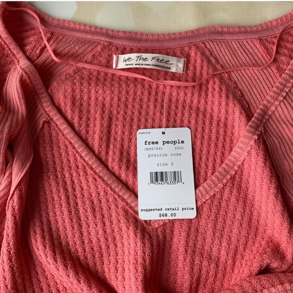 NWT Free People Thermal Top - Picture 4 of 5